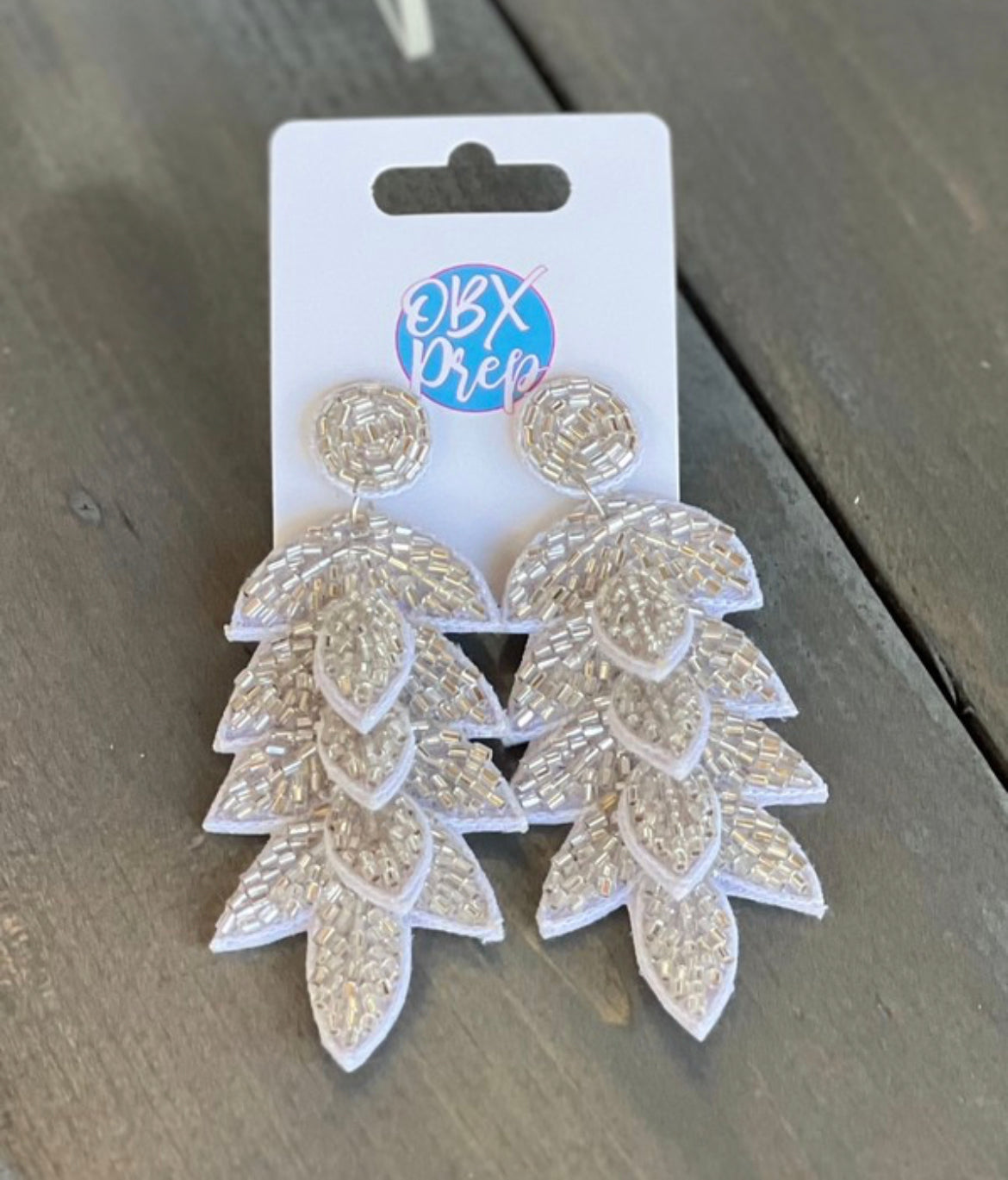 Ivory Leaf Earrings