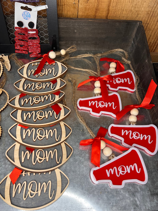 Football/Cheer car Ornaments