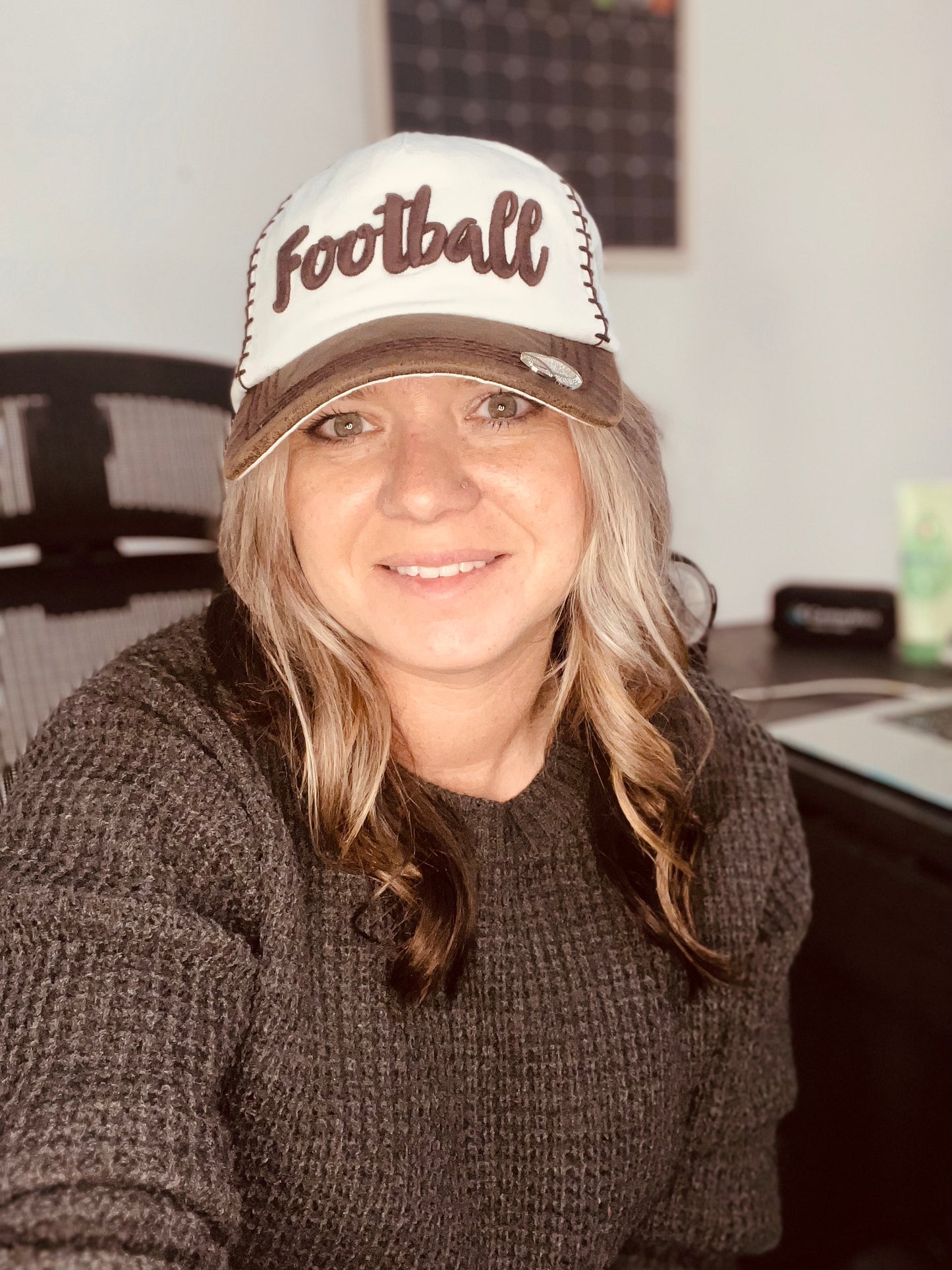 Football Embroidered Hats