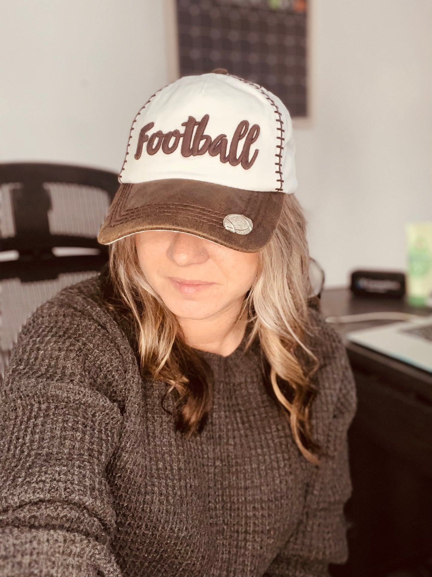 Football Embroidered Hats