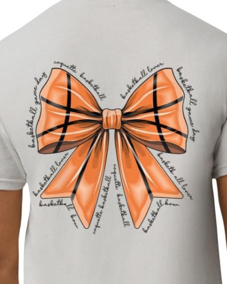 Gators Basketball Bow Tee