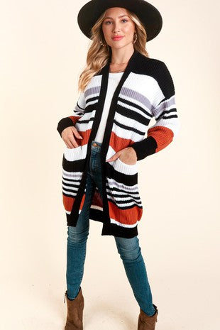 Striped Cardigan