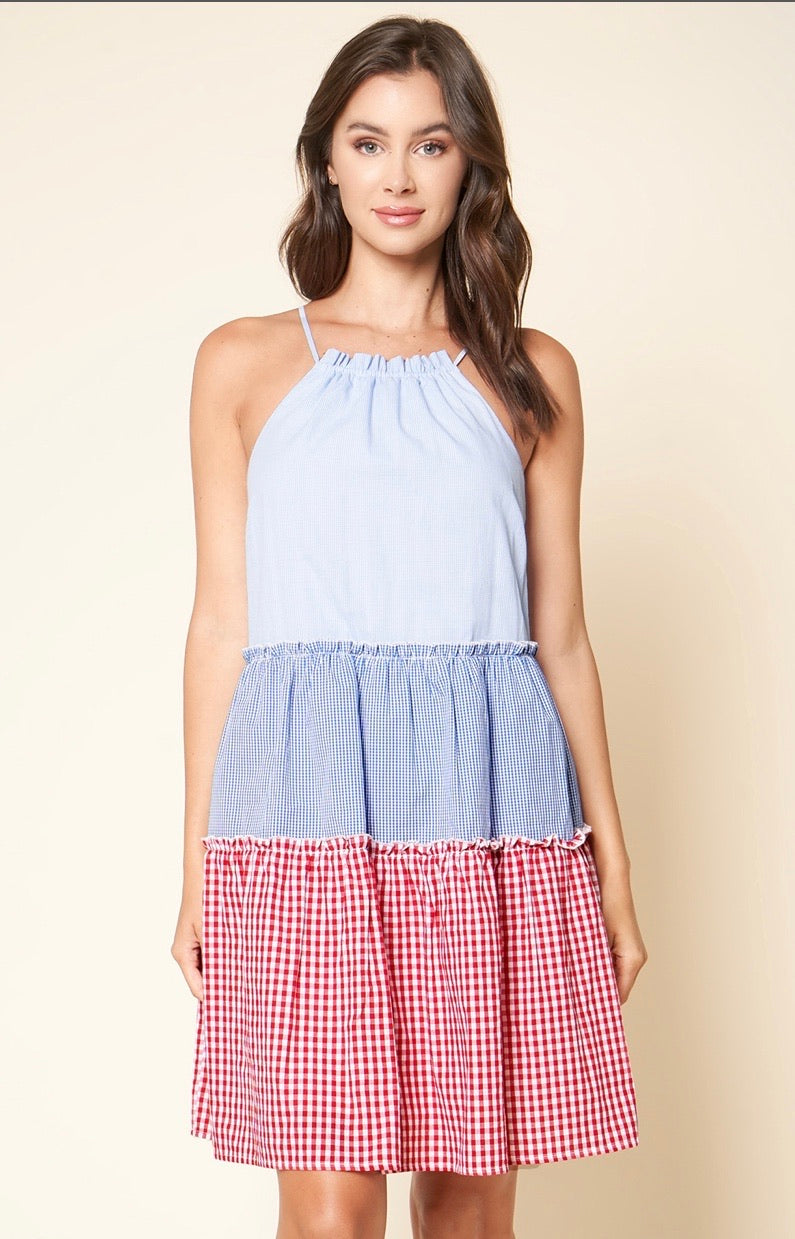 Lady Liberty Gingham Dress